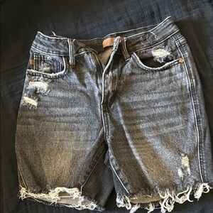Judy Blue Distressed Black Rigid ✨Magic✨  Denim Shorts